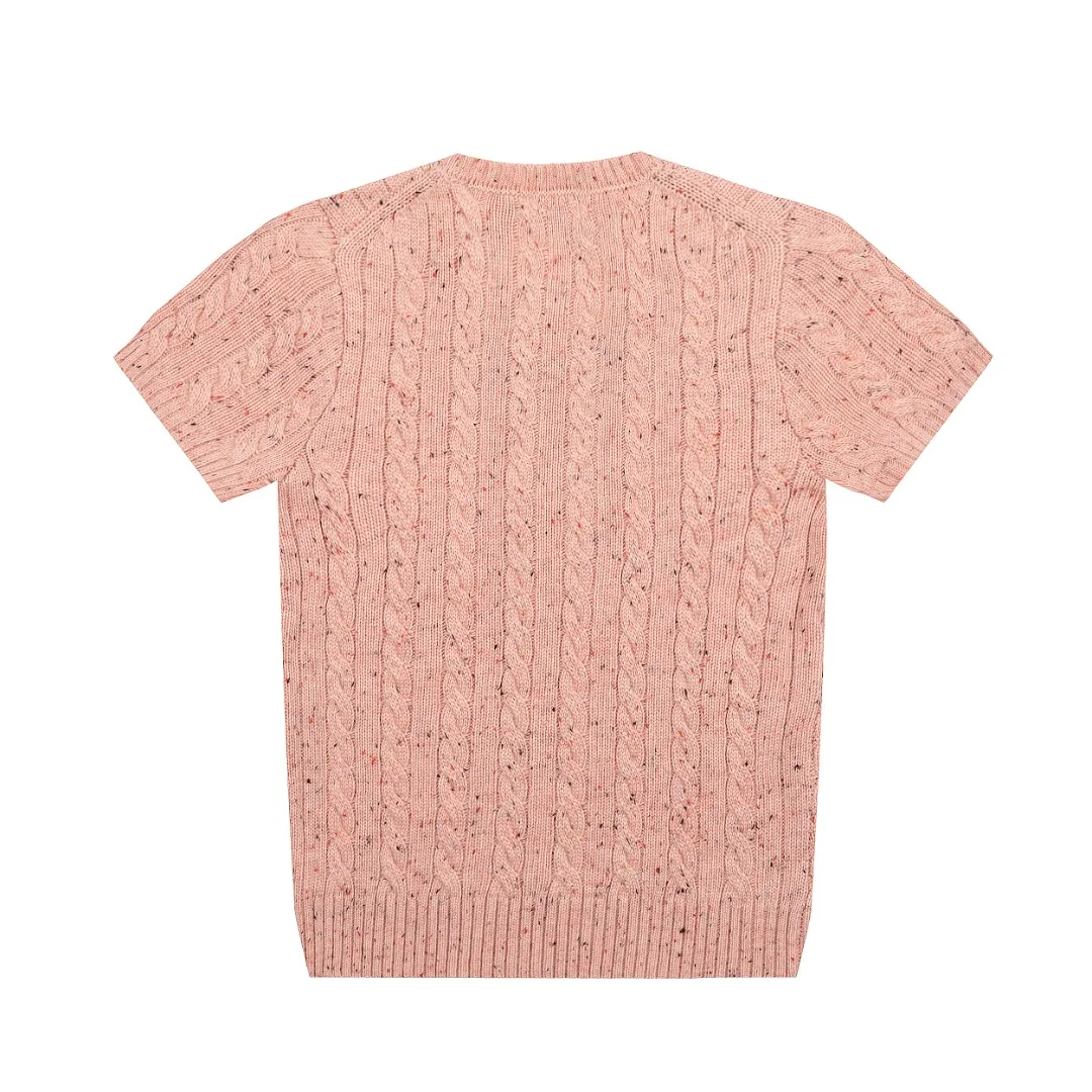 P166 💰 "Top quality" Style number: DS058# (on sale all year round) [Ralph Lauren wool blended pony embroidered logo twist knitted short sleeves] ✅Ralph Lauren gradient multi-color dot versatile hemp knitted round neck short sleeves for all seasons ✅15% merino cotton wool 85% wool blended clean and clear texture ✅ZP quality 1:1 version Scan the code to enter the GF website Counter quality ✅Details and quality are the only one in Guangzhou. Imported quality wool. Focus on high-end. Cost-effective. Needless to say good quality. ✅Restore the original version. The maximum size can be worn up to 150 pounds. Loose, comfortable and stress-free.